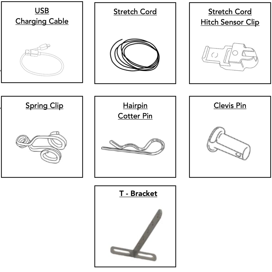 TowGo® Trailer Backup Navigation Aid™ Parts Kit