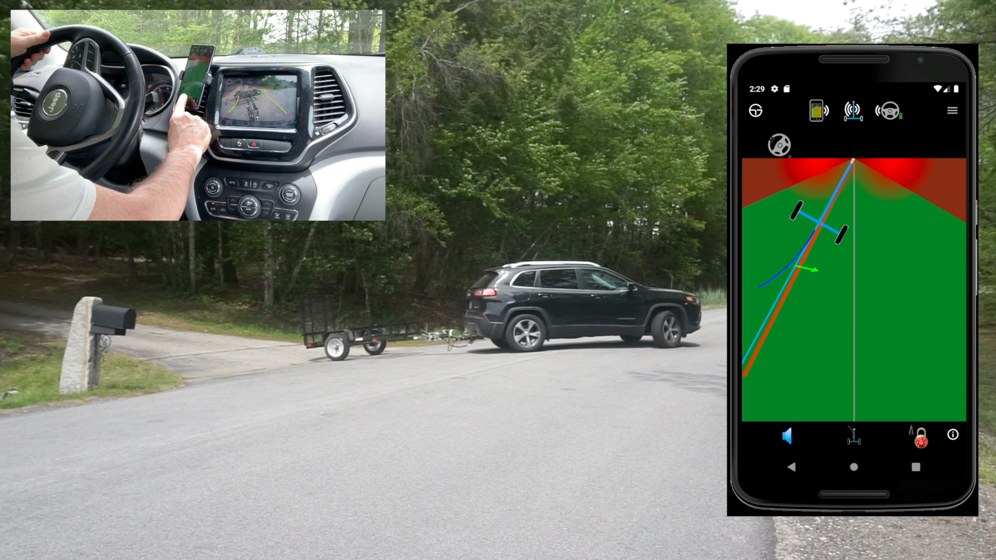 TowGo® Trailer Backup Navigation Aid™ with Quick-Install Bracket Kit